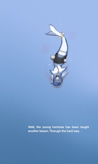 a picture of a fish flying in the air