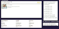 a screen shot of a website showing a person's information
