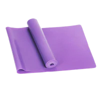 a purple yoga mat on a black background