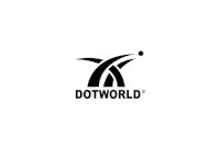 dotworld logo on a white background