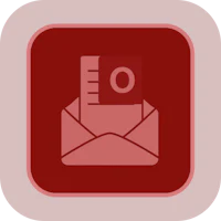 a red envelope with a letter in it