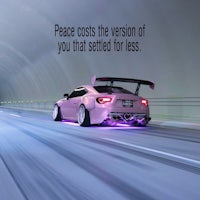 peace costs the version of you that you set for less