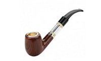 a wooden pipe on a white background