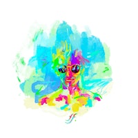 a watercolor painting of a woman wearing sunglasses