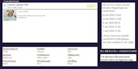 a screen shot of a website showing a person's information