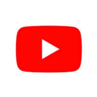the youtube logo on a white background