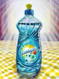 a painting of a bottle of sunlight
