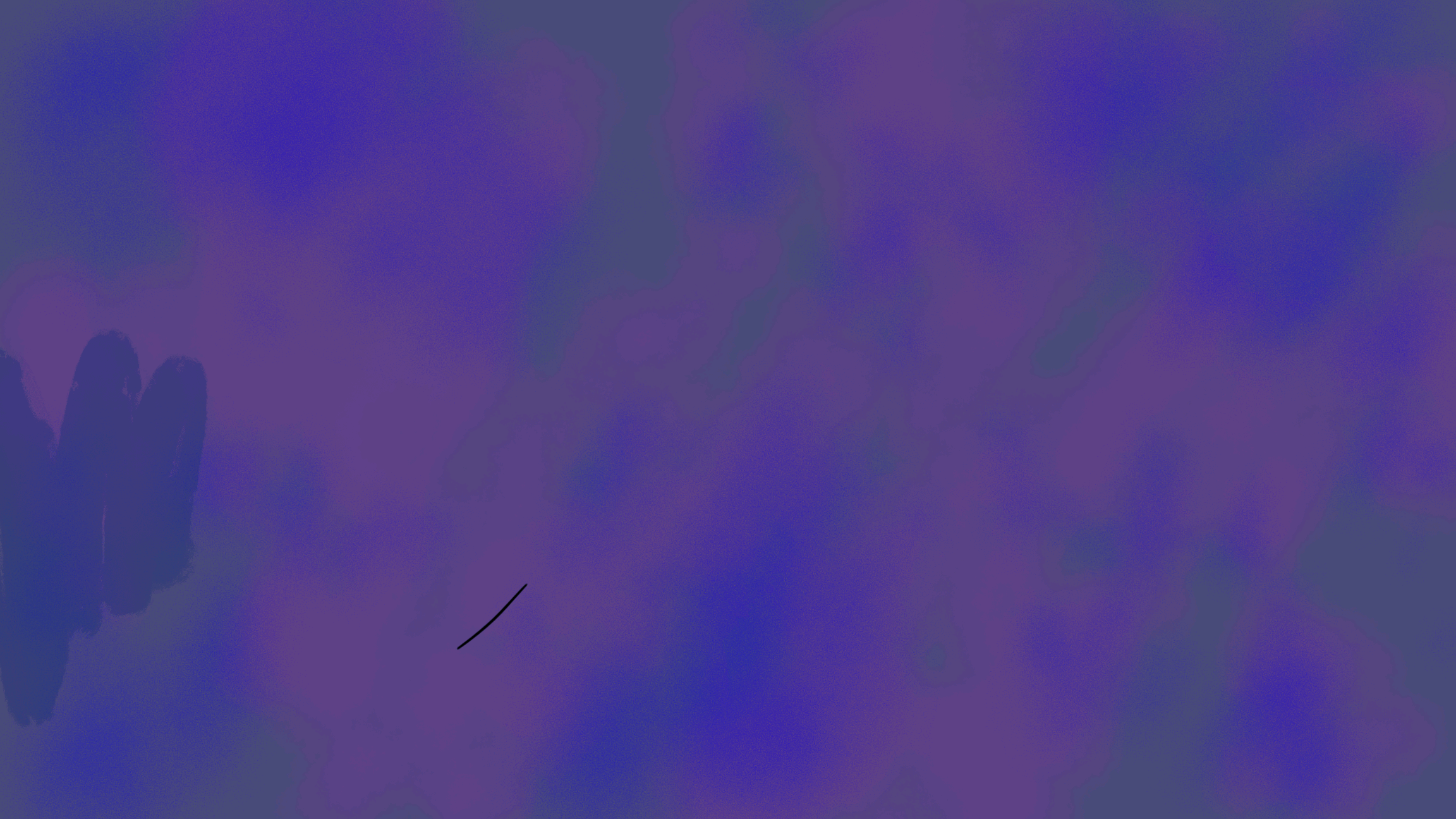a painting of a blue and purple sky