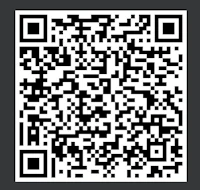 a black and white qr code on a black background