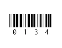 a barcode on a white background
