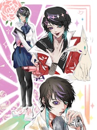 a group of anime characters with different hairstyles