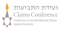 a logo for the claims conference on jewish material claims against germany