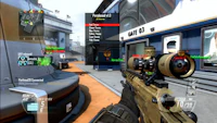 a screenshot of a black ops game with a rifle
