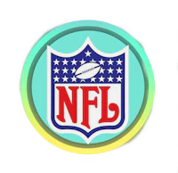 the nfl logo on a blue background