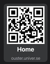 a qr code with the word home on it