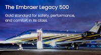the embraer legacy 500 gold standard for safety, performance and comfort in its class