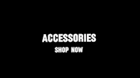 a black background with the words accessories shop now