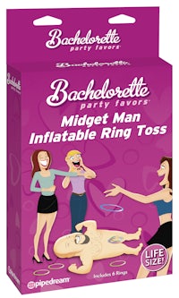 midget man inflatable ring toss