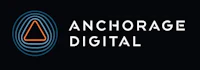 anchorage digital logo on a black background