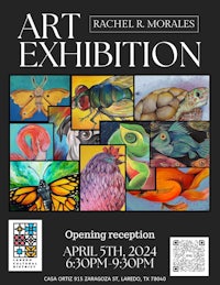 rachel r morris art exhibition flyer