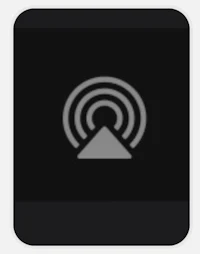 a black square with a radio icon on it