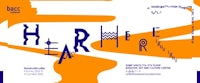 a poster with the words'here' on it