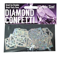 a package of diamond confetti