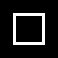 a white square on a black background