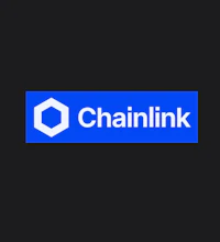 the chainlink logo on a black background