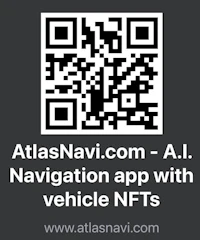 atlasnav com - a navigation app with vehicle nfts