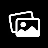 a white photo with a black background
