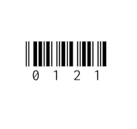 a barcode on a white background