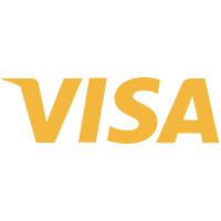 visa logo on a black background