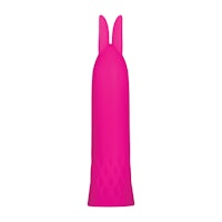 a pink sex toy on a white background