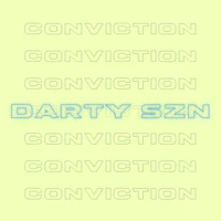 a yellow background with the words'darty sn'written on it
