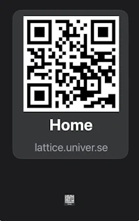 a qr code with the word home on it