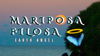 the logo for mariposa filosa earth angel