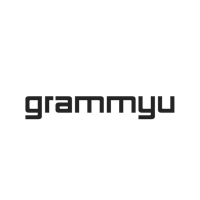 the logo for grammyu on a black background