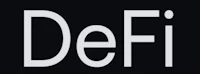 defi logo on a black background