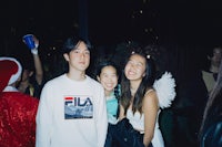 a group of people posing for a photo