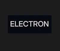 the logo for electrotron on a black background