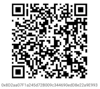 a qr code with a black and white background