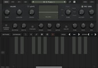 a screenshot of a synthesizer on an ipad