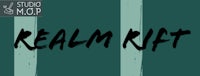 a poster with the words'realm rift'on it