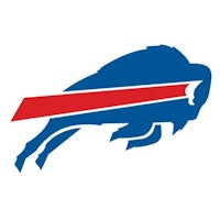 the buffalo bills logo on a white background