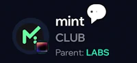 mint club parent labs logo on a black background