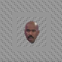 an image of a man with a mustache in a square