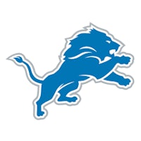 the detroit lions logo on a white background