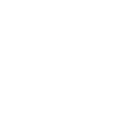 a white logo with the letter b on a black background