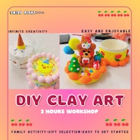 diy clay art 2 hours workshop